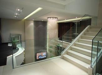 现代别墅效果图设计楼梯间