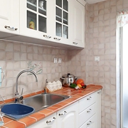 80平美式质朴两居室欣赏厨房设计