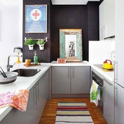 59平白色混搭一居室欣赏厨房设计