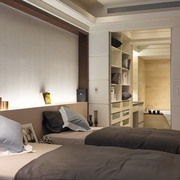 白色现代大宅设计欣赏卧室陈设