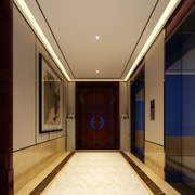 122平中式风格三居室欣赏过道设计