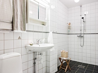 40平北欧单身公寓欣赏卫生间灯饰