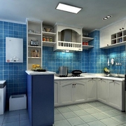 地中海蓝色之家欣赏厨房设计