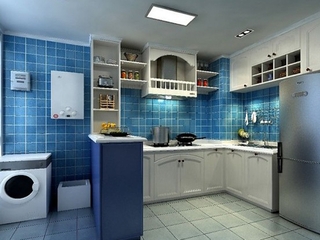 地中海蓝色之家欣赏厨房设计