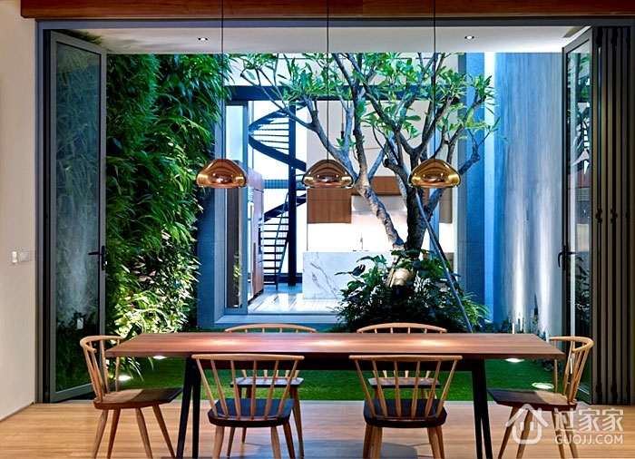 现代别墅设计餐桌设计
