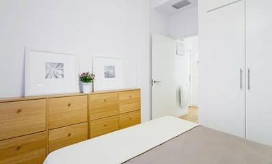 50平米简约白色住宅欣赏卧室陈设