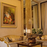 230平欧式奢华住宅欣赏客厅设计图
