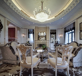 白色尊贵欧式住宅欣赏客厅设计