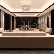 中式风格效果图住宅欣赏客厅效果