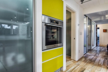 轻奢现代公寓效果图厨房烤箱