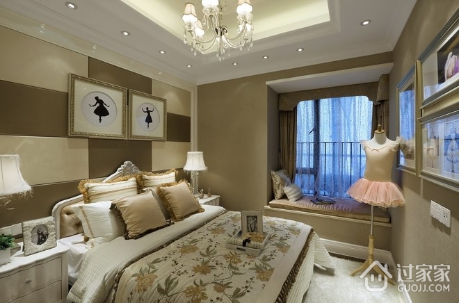 130平奢华欧式住宅欣赏卧室设计