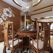 125平中式风格复式欣赏餐厅
