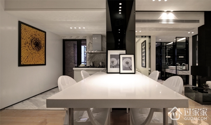 现代风格住宅效果图餐桌设计