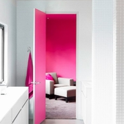 色彩丰富现代住宅欣赏洗手间