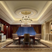 150平欧式大宅设计欣赏餐厅餐桌