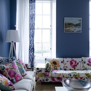 蓝色地中海一居室欣赏客厅