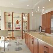现代设计别墅装饰厨房吧台设计