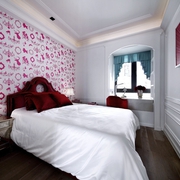 白色简欧风格样板房欣赏卧室