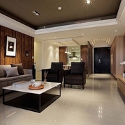120平现代舒适案例欣赏客厅效果
