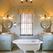 美式乡村风格效果图浴室