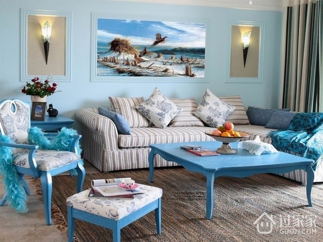 蓝色浪漫地中海温馨住宅欣赏