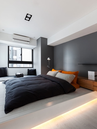 白色现代60平住宅欣赏卧室设计