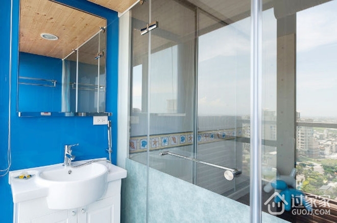 顶层现代复式住宅欣赏洗手间