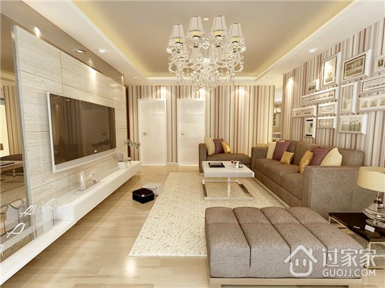 78平中式风格住宅欣赏客厅设计