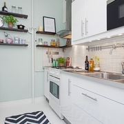 40平米白色北欧住宅欣赏厨房设计