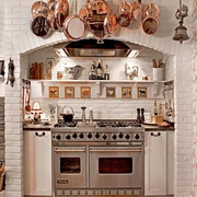 美式风格效果图厨房灶台