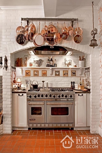 美式风格效果图厨房灶台