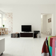 76平白色清爽住宅欣赏客厅设计