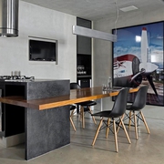 灰色现代工业风设计欣赏厨房