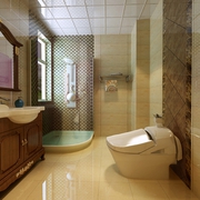 112平欧式三室两厅欣赏卫生间设计