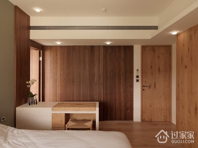 122平木质呼吸住宅欣赏卧室设计