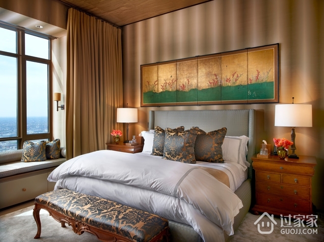 美式经典别墅设计欣赏卧室效果