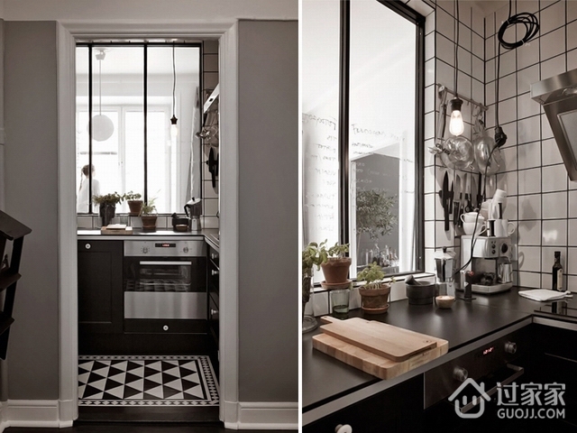 57平现代简约设计住宅欣赏厨房过道