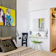 65平简约装饰性住宅欣赏卧室效果图