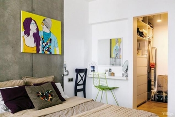 65平简约装饰性住宅欣赏卧室效果图