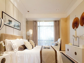 新中式风格效果图欣赏卧室