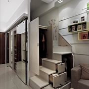 48平现代风单身公寓欣赏过道设计