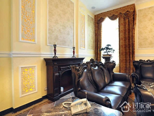 优雅欧式古典风情欣赏客厅效果
