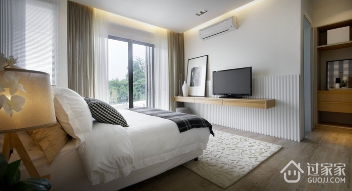 现代品质住宅卧室效果图