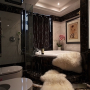 新古典别墅设计卧室圆形浴缸