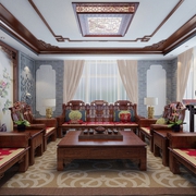 古典中式别墅欣赏客厅陈设