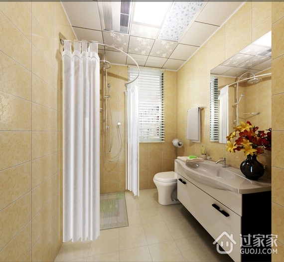 118平新中式样板房欣赏卫生间设计