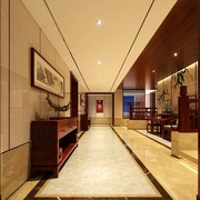 122平中式风格三居室欣赏过道设计