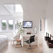 白色清爽简约一居室欣赏卧室设计