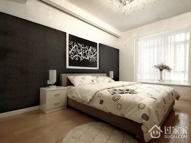 黑白缔造经典现代住宅欣赏卧室效果