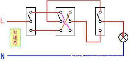 双控开关接线图及电路图原理解析